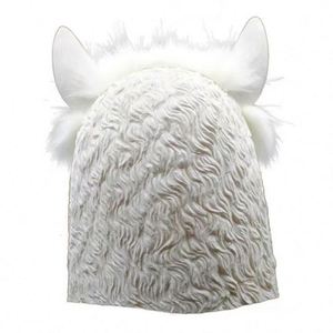 Masque en latex de tête d'alpaga de luxe pour cosplay d'Halloween, costume de canard fantaisie - Product Image 4