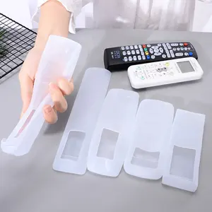 Capa transparente de silicone para controle remoto, caixa de silicone para ar condicionado