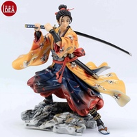 Collection de figurines d'anime en PVC OEM Décoration de bureau Poupée samouraï en résine Cadeau d'anniversaire pour les fans d'anime