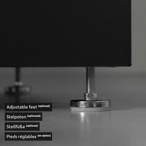 Ensemble d'armoires de rangement de garage modulaires modernes en acier laminé à froid robuste avec établi, tiroirs et pieds réglables OEM - Product Image 3