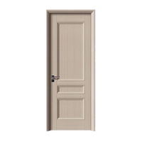 Portes en bois massif turques ignifugées au Liban, porte de chambre à coucher moderne en bois massif noir, porte intérieure en bois