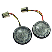 Feux arrière LED pour moto, clignotants 1157 Bullet Plug and Play, paire compatible avec les modèles Harley à feux Bullet de 2 pouces, style rouge