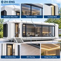 Maison-capsule préfabriquée haut de gamme W9 de style européen pour hôtel de villégiature forestière, hôtel nature et retraite de luxe
