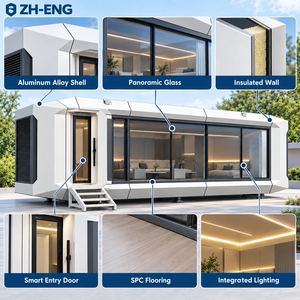 Maison-capsule préfabriquée haut de gamme <span class=keywords><strong>W9</strong></span> de style européen pour hôtel de villégiature forestière, hôtel nature et retraite de luxe - Product Image 3
