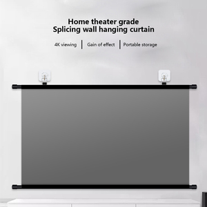 Topleo Tripod <b>Projector</b> Screen Foldable Anti <b>Light</b> Wall Mounted Display Upright Portable MK07 Wall Alr <b>Projector</b> Screen Proje - Product Image 2