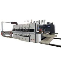 Unité de rainurage automatique et unité de découpe rotative séparées, équipement d'impression flexographique, machine à empiler vibrante