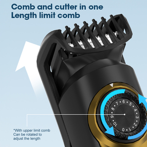 Lanumi 668 0-10mm Adjustable Length Stainless Steel Cordless Rechargeable Fast Charging Portable Hair <strong>Trimmer</strong> for Face - Product Image 3