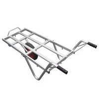 Chariot à plateforme en aluminium MBL TC0913 personnalisable par OEM, à deux roues, 157x60x55cm, pour le transport d'outils, l'agriculture domestique, garantie 1 an