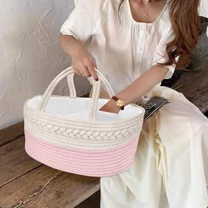 Cesta de Almacenamiento Multiusos Ecológica de Cuerda de Algodón Moderna, Organizador Decorativo Tejido para Ropa, Juguetes, Lavandería y Uso Doméstico - Product Image 4