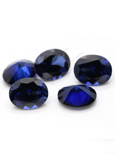 34 #   Pierre de <span class=keywords><strong>saphir</strong></span> bleu, taille ovale, <span class=keywords><strong>saphir</strong></span> bleu <span class=keywords><strong>synthétique</strong></span>, prix par carat - Product Image 4