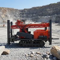 Machine de forage puissante la plus vendue en usine, pour puits profonds de 260 m, plateforme de forage diesel portable pour puits d'eau, certifiée CE ISO, en promotion