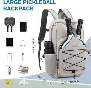Échantillon gratuit Sac de raquette de padel personnalisé de qualité supérieure Sac à dos de raquette de pickleball personnalisé avec logo imprimé personnalisé - Product Image 1