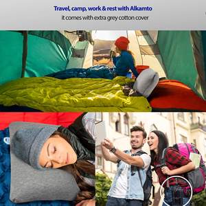 Açık kamp uçak için sıkıştırılabilir kamp parçalanmış bellek köpük seyahat boyun yastığı - Product Image 6