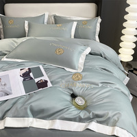Housse de couette en soie à texture avancée, ensembles de draps, literie pour la maison, chambre à coucher douce, vente en gros