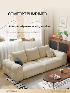 Sofá Moderno de 3 Plazas Tapizado con Diseño Tufted, Estructura de Madera de Pino, Relleno de Esponja, Mueble para Sala de Estar, Apartamento u Hotel - Product Image 6