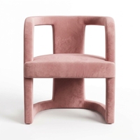 Chaise de salle à manger en velours coloré Heywood, nouveau style, pour la maison, la salle à manger et les événements de mariage