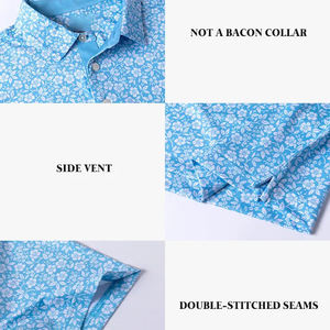 Camiseta de Golf para Hombre, Manga Corta, Transpirable, Ligera, de Secado Rápido, con Estampado Digital, para Verano, Estilo Polo - Product Image 4