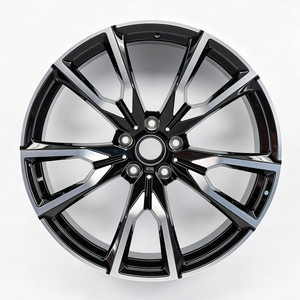 Jantes forgées en alliage d'aluminium personnalisées 5x112 21 pouces 10J noires à face usinée et multi-rayons pour BMW X5 <span class=keywords><strong>X6</strong></span>, voitures particulières et SUV - Product Image 2