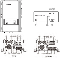 Grobwatt 3 fase hibrida Kit Inverter modul 3Kw sistem Panel energi surya lengkap Grid untuk rumah 20 Kw 10 Kw kit solaire complet