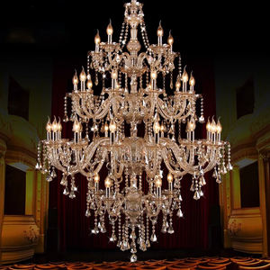 थोक चेंडेलियर यूरोपीय शैली मोमबत्ती क्रिस्टल लंबे झूमर इंजीनियरिंग विला लिविंग रूम घूमने सीढ़ी चंडेलियर - Product Image 6