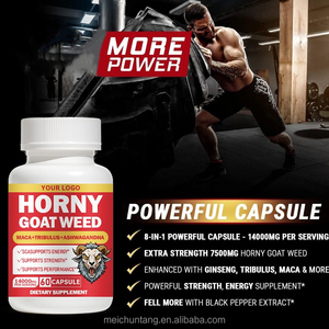 Complément de vitalité pour hommes adultes : Tongkat Ali, Racine de Maca, Herbe cornée de chèvre, Panax Ginseng, Ashwagandha, Tribulus Terrestris - Product Image 4