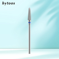 HYTOOS Fraise conique droite en carbure pour cuticules, accessoire pour ponceuse électrique, pour manucure et dépose de vernis gel