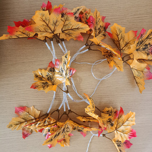 Maple Leaf <b>String</b> <b>Lights</b> 3m 20LED Battery Operated Holiday Decorations - Product Image 1