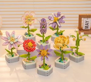 Bloques de Construcción de Flores y Suculentas, Recuerdos de Fiesta, Juguetes para Premios Escolares, Rellenos de Cestas de Pascua, Regalos de Cumpleaños para Niños y Adultos - Product Image 3