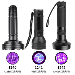 Linterna Ultravioleta LED UV, Lámpara UV con 6 Pilas AA, Detector de Billetes Falsos, Detector de Orina de Mascotas y Escorpiones - Product Image 3