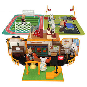 Jouet pour enfants Koala <span class=keywords><strong>Town</strong></span> Diary 2022, bus scolaire, bricolage, jouet de voiture amusant, caravane transformable, bus scolaire électrique, jouet de maison de jeu pour enfants - Product Image 2