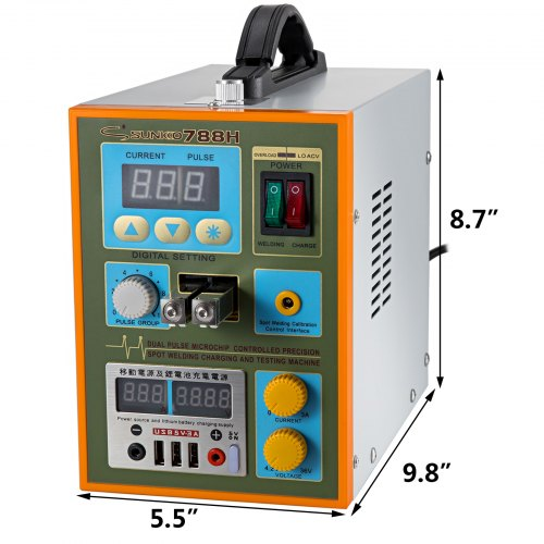 110v 220v Sunkko 788h-usb 18650 Battery Pulse Spot Welder