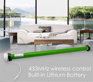<span class=keywords><strong>Moteur</strong></span> <span class=keywords><strong>tubulaire</strong></span> <span class=keywords><strong>DOOYA</strong></span> DM25LEU avec batterie au lithium intégrée pour stores enrouleurs tubulaires de 38 mm, stores zébrés avec émetteur RF433 - Product Image 3