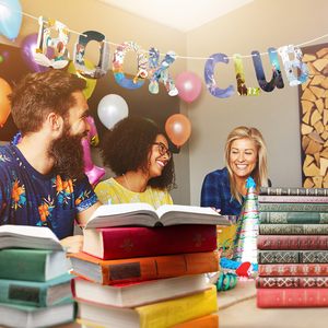 Libro LARGO <span class=keywords><strong>DE</strong></span> 4,92 pies, decoraciones para fiesta <span class=keywords><strong>de</strong></span> cumpleaños, biblioteca, Club, guirnalda, decoración, libro, Club, <span class=keywords><strong>Banner</strong></span> para lectura, amante, libro, Club, <span class=keywords><strong>Banner</strong></span>, Kit - Product Image 3