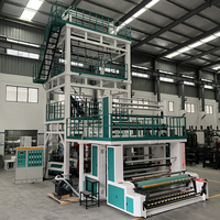 Faible coût économie d'énergie ABA 3 couches plastique soufflé Film Extrusion Machine HDPE LDPE