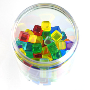 Bloques de Conteo de Plástico, Cubos Pequeños de Acrílico, Juego de <span class=keywords><strong>Dados</strong></span> para Historias, para Juegos Educativos y Recuerdos de Fiesta - Product Image 3