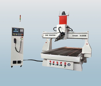 Routeur CNC 4 axes à 180 degrés pour la signalisation publicitaire extérieure / la fabrication de logos / de plaques signalétiques G1325 4,5 kW refroidissement par air