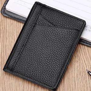 Luxury <b>Men</b> Card Holder Leather Thin Mini <b>Men's</b> <b>Wallet</b> <b>Small</b> Pocket Purse Women Bank Credit Card Holder for <b>Men</b> Card <b>Wallets</b> - Product Image 6