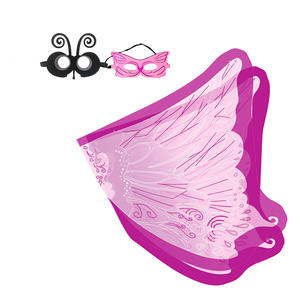 Monarch Wings Cosplay Set con máscara Party Favor COSTUME Butterfly Set Series Cape Mask Orange Monarch Butterfly Fantasy Wings - Product Image 3