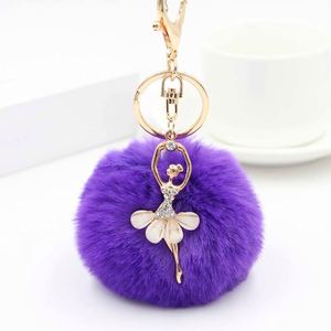 Llavero Colgante de Bolso con Pompón de Peluche de Ángel de 28 Colores para Bailarinas, Accesorios DIY - Product Image 6