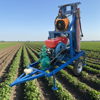 Machine de forage de puits d'eau EB200, foreuse de puits d'eau montée sur roues de 200 m
