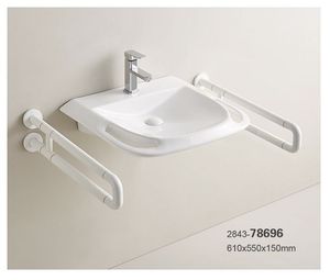 Pate 78695 an toàn lấy handicare chìm cong phía trước rửa lưu vực treo tường sứ Lavabo chìm gốm lưu vực - Product Image 4
