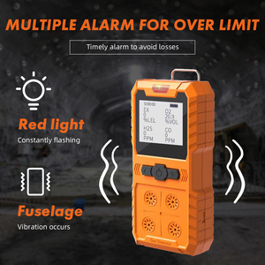 Détecteur de gaz unique H2S portable et rechargeable personnalisable avec alerte vocale, instrument d'analyse 3,7 V, certifié CE ATEX - Product Image 4