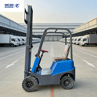 Chariot élévateur électrique compact WGZN 0,5 tonne, 1,5 tonne, 2,5 tonnes, chariot élévateur électrique simple à trois roues