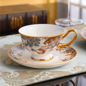 Home Decor Best Selling 4pcs Nordic Luxury Jungle Animals Dining Room Sets Porcelain <b>Dinnerware</b> Sets - Product Image 6