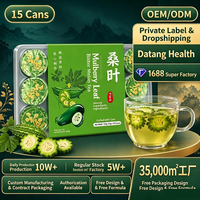 Sachets de thé composé de feuilles de mûrier givrées et de melon amer, en petits formats, pour marque privée OEM, vente en gros