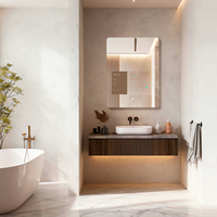 MIRROH.AI Miroir Intelligent Étanche 21,5'' Android 11 avec Haut-parleur Bluetooth et Interrupteur Tactile Lumineux – Idéal pour Hôtels, Salons et Maisons Intelligentes