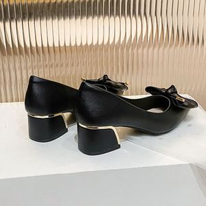 5CM Trendy Color Sandale Talon Summer Sexy Job Shoe Women Pumps Low <b>Heels</b> for Ladies - Product Image 4