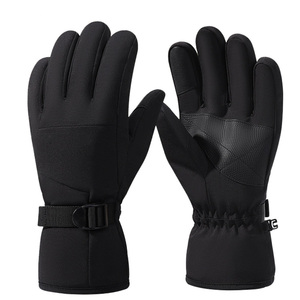Gants de ski imperméables en polyester pour femmes et hommes, hiver, cyclisme, flocon de neige, moto, écran tactile, chauds, coupe-vent - Product Image 1