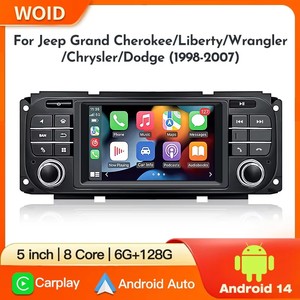 STWEI Android 14 CarPlay Auto para <span class=keywords><strong>JEEP</strong></span> Grand Cherokee Liberty Wrangler Chrysler 1998-2007, Radio para Auto, Reproductor Multimedia GPS Navi - Product Image 2