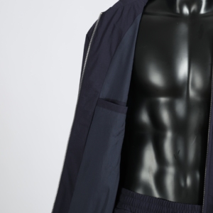 Ensemble Tech Suit Classique 2 Pièces pour <span class=keywords><strong>Homme</strong></span>, Vêtement Technique <span class=keywords><strong>Homme</strong></span> en Polyamide Élasthanne de Haute Qualité, Logo Personnalisé, Vente Chaude - Product Image 4